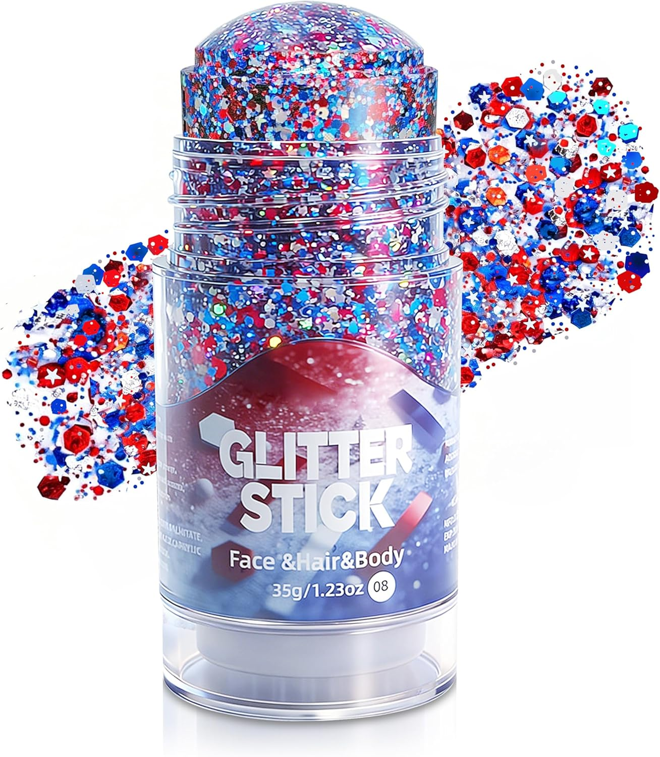 Kiddora 4th of July Glitter – 35g Hair & Body Stick