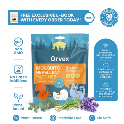 Mosquito Repellent Patches – 90 Essential Oil Patches