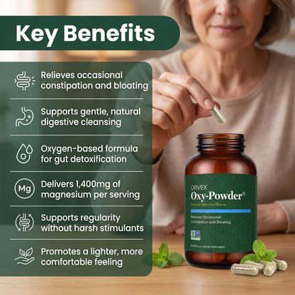 Oxy-Powder – 60ct Natural Constipation Relief Capsules